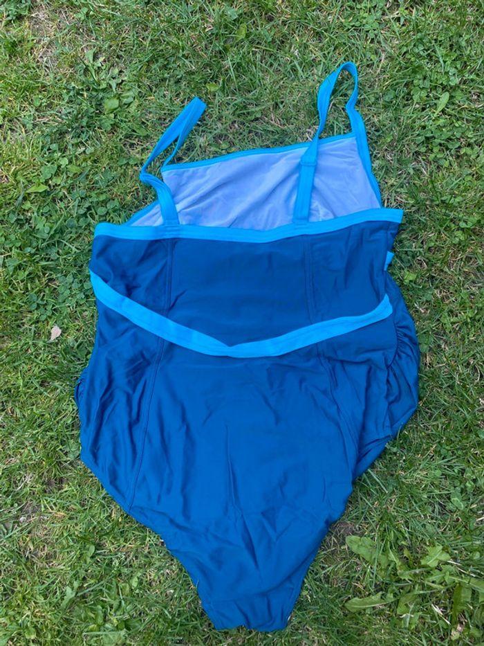 Maillot de bain 1 pièce bleu grossesse décathlon maternité enceinte 48 - photo numéro 2