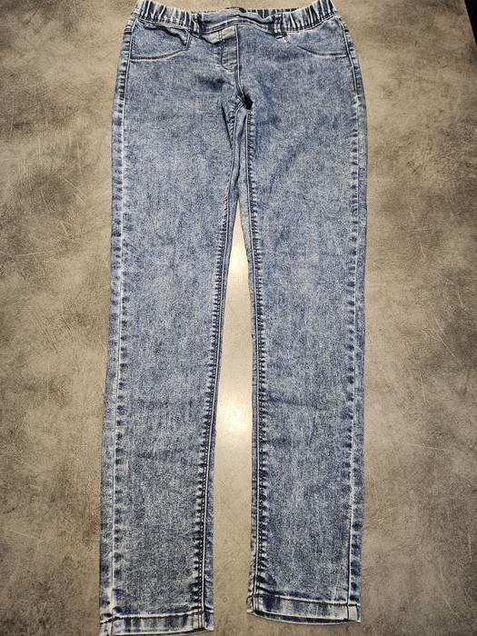 Pantalon style jean enfant unisexe - coupe skinny fit - bleu jean - 14 ans - Kiabi - photo numéro 5