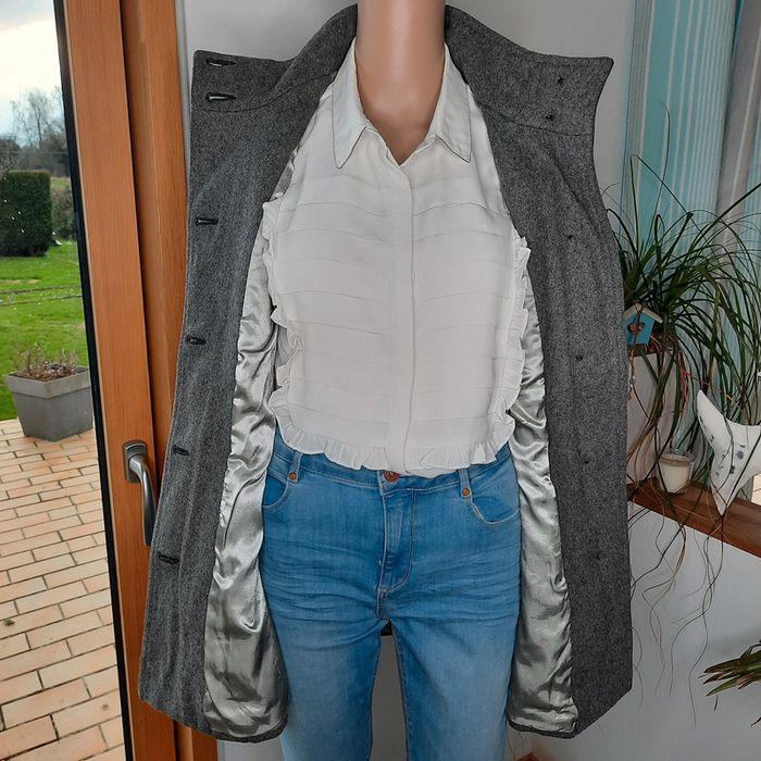 Manteau blouson femme Volcom en laine gris taille XS - photo numéro 10