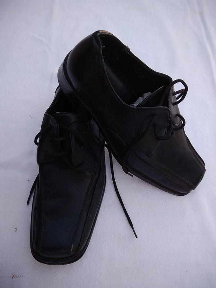 Chaussures noires cuir P.36 - photo numéro 2