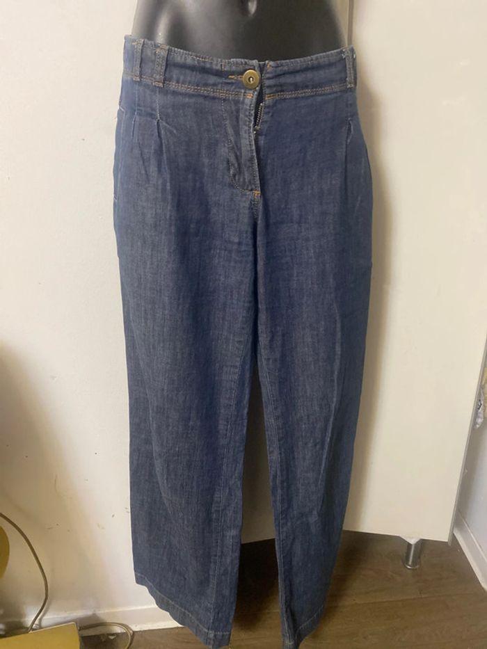 Pantalon jean à jambes larges. Taille 38 - photo numéro 2