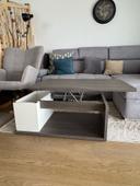 Table basse avec rangement et plateau relevable