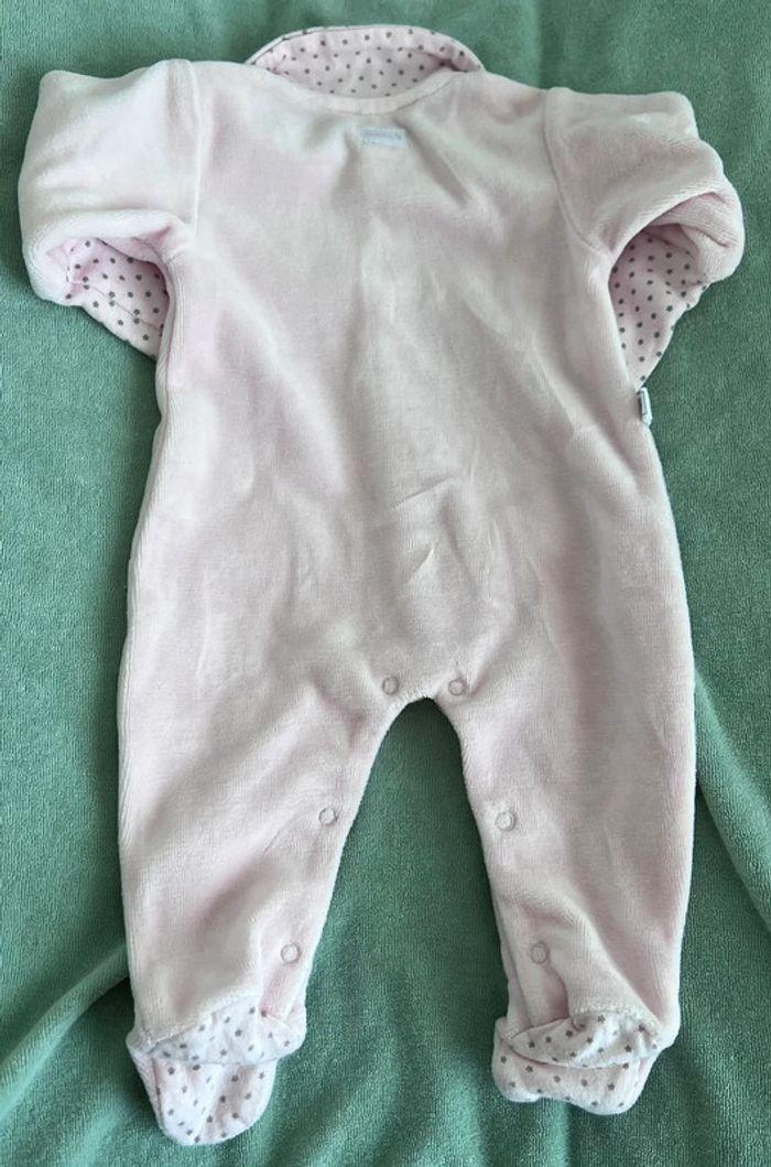 Pyjama /grenouillère rose Absorba taille naissance - photo numéro 3