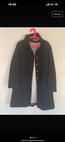 Manteau long noire Manoukian