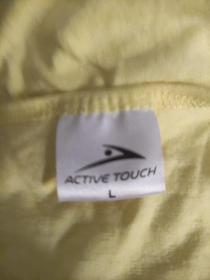 Débardeur Active Touch. Jaune  imprimé multicouleurs. Taille L - photo numéro 2