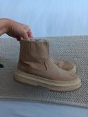 Paire de bottines Zara beige pointure 36