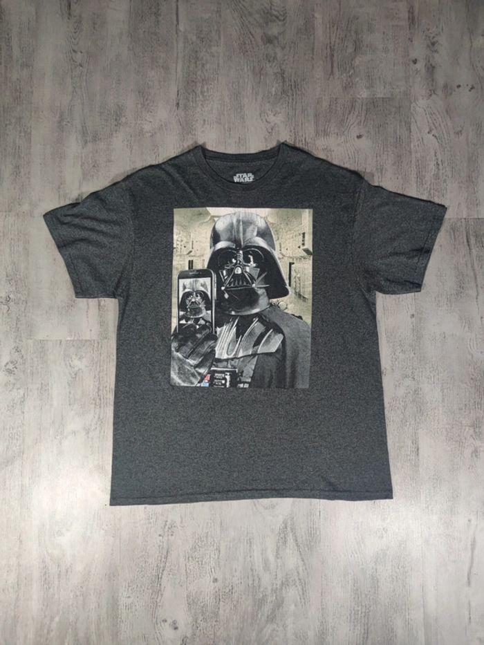 T-shirt Dark Vador Licence Star Wars Lucas Film Vintage Gris Taille L Homme - photo numéro 1