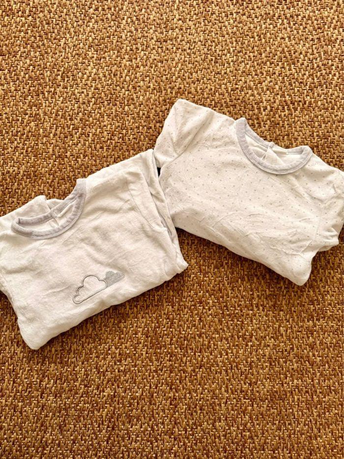 Lot de 2 pyjamas une pièce 23M - photo numéro 1