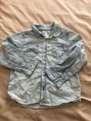 Chemise en jean bleu très clair 3 ans