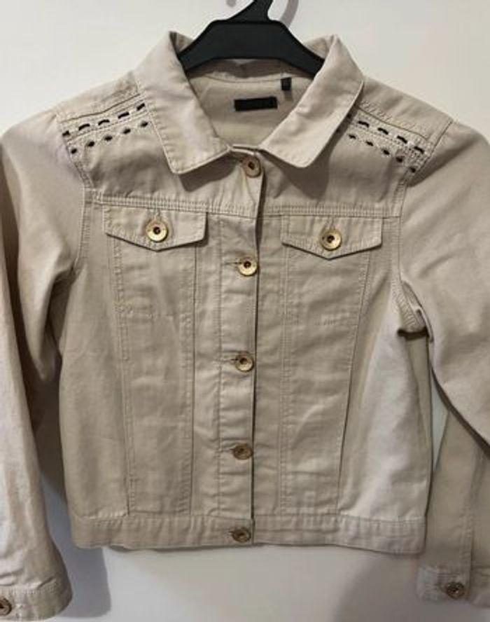 Veste en jean IKKS brodé fille taille 8 ans ! - photo numéro 5