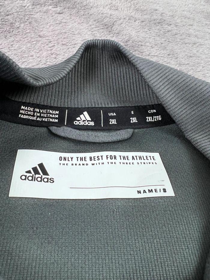 👕 Veste de Sport Adidas Vintage Gris Taille XXL 👕 - photo numéro 8