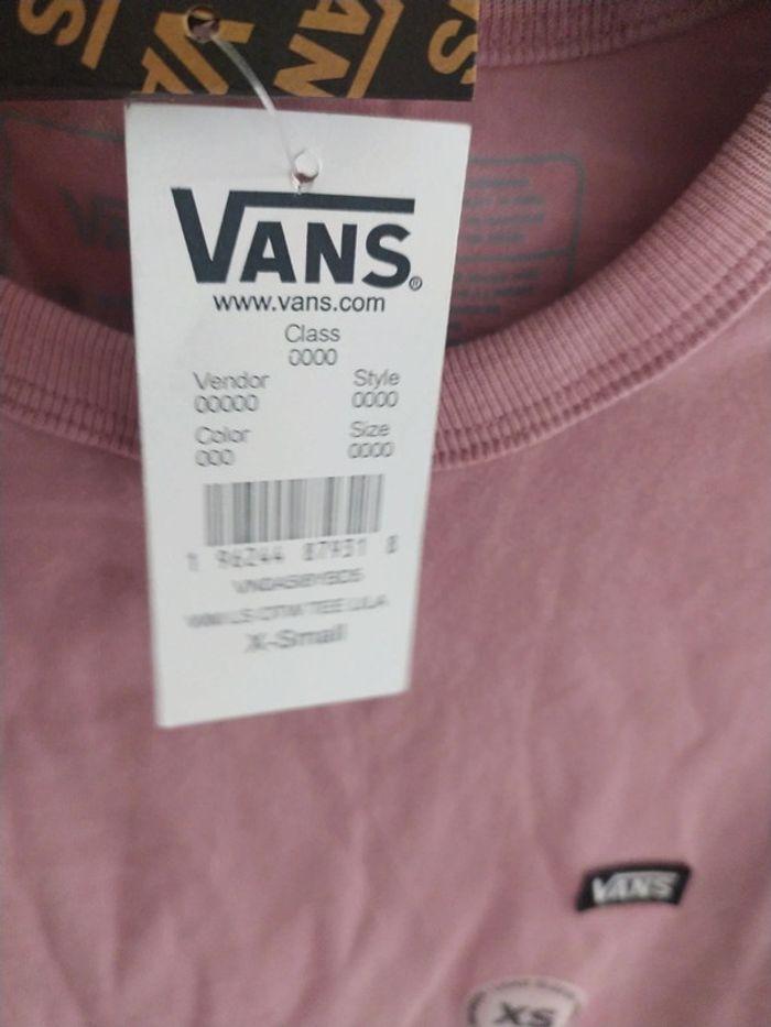 T-shirt manches longues rose Vans - photo numéro 3