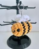 Porte clé abeille au crochet