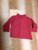 Sous pull rouge bébé fille 6 mois