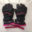 Gants noir et rose