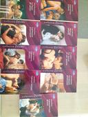 Lot de  9  romans . harlequin collection Desir