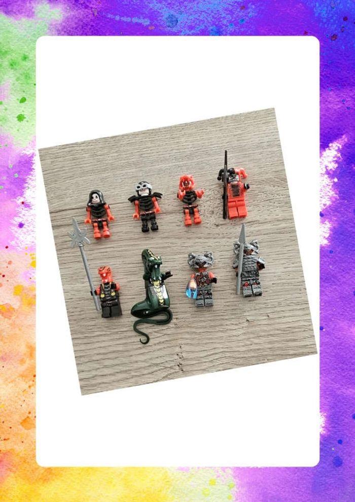 Lot de 8 minifigurines Ninjago (compatible Lego)