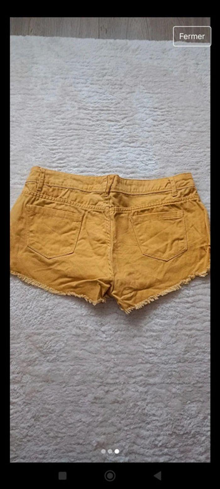 Short en jeans moutarde Primark taille 40 - photo numéro 3