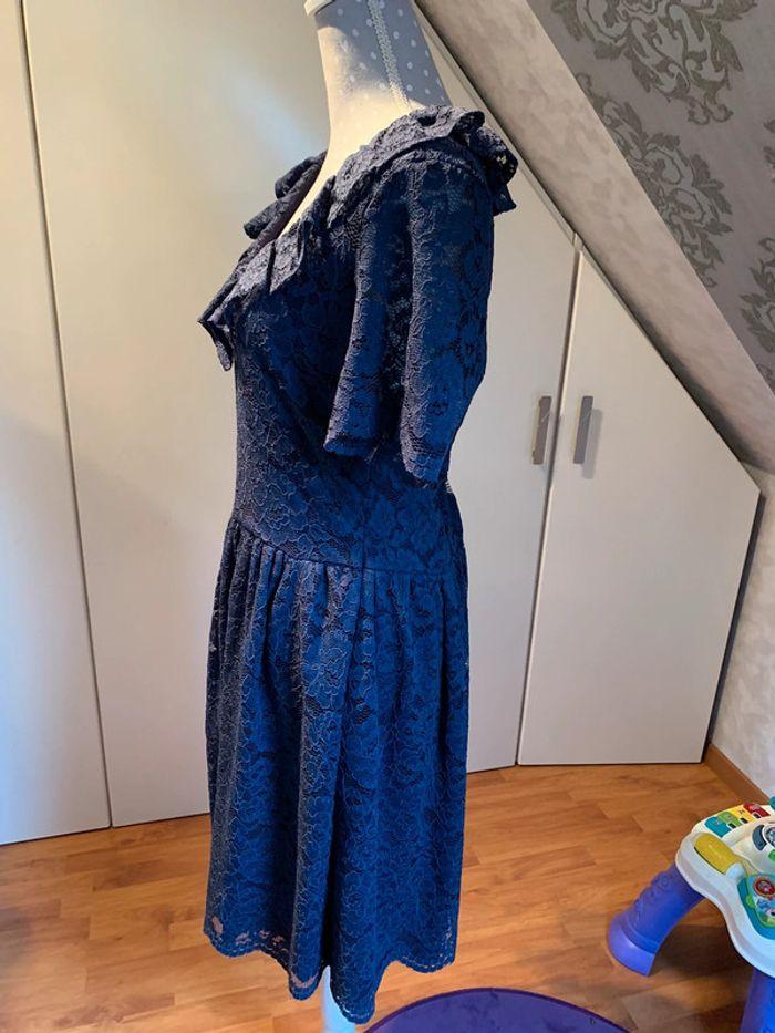 Robe dentelle kookai bleu marine - photo numéro 6