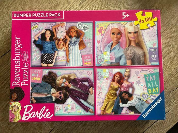 Puzzle x4 100 pièces Barbie - Ravensburger - photo numéro 1