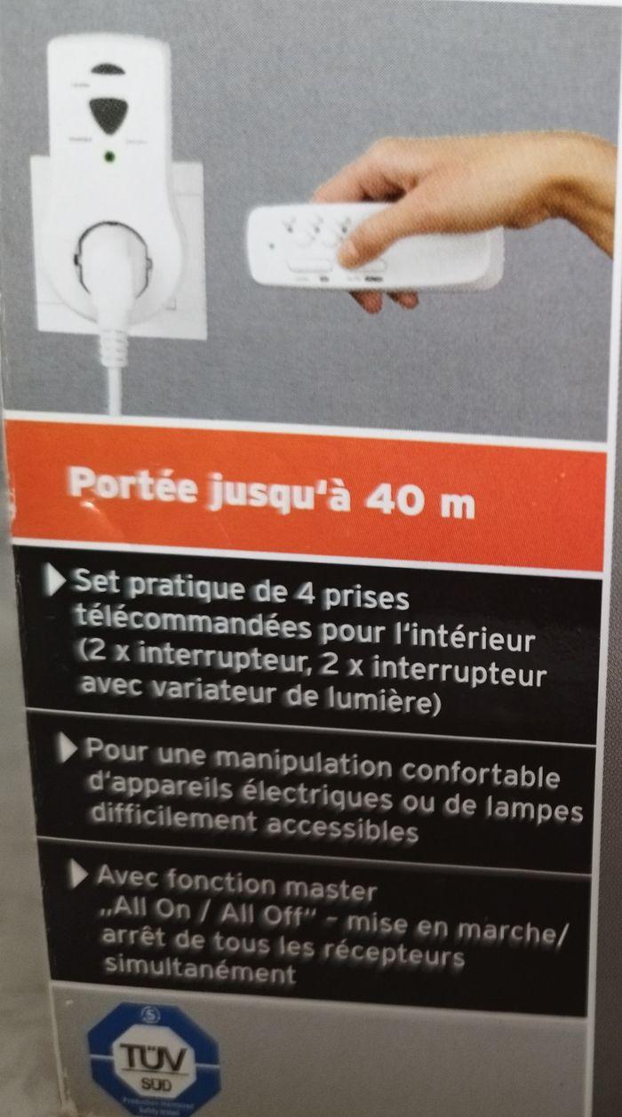 Set de 4 Prises radio télécommandées jusqu'à une intensité de 3500W porté à 40m - photo numéro 5