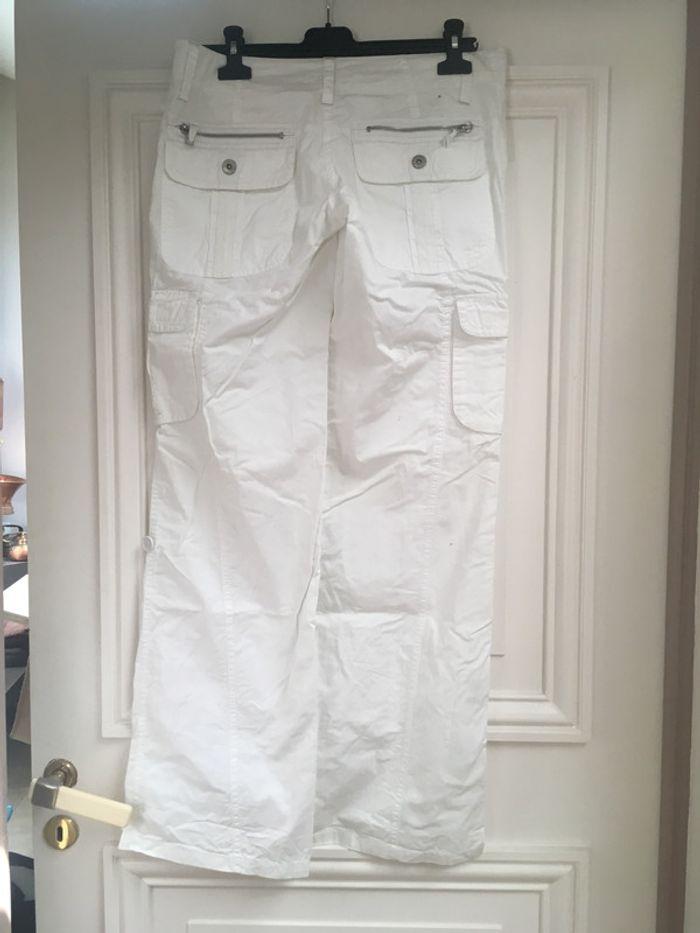 Pantalon toile blanc - photo numéro 1