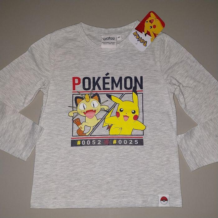 Tee shirt manches longues pokemon 6 ans