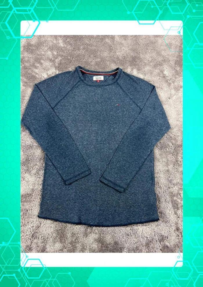 👕 Sweat Pull Tommy Hilfiger logo brodé Bleu Marine Taille S 👕 - photo numéro 1