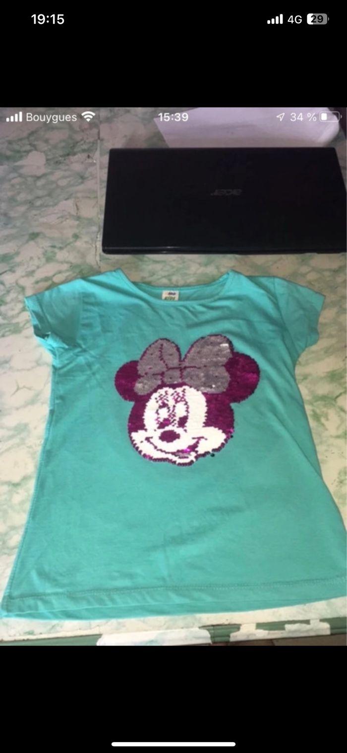 TeeShirt Minnie 10 ans paillette - photo numéro 10