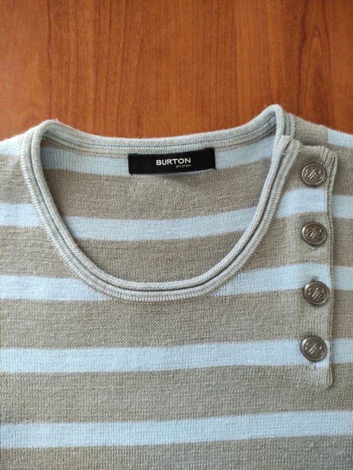 Pull à rayures Burton taille M - photo numéro 2