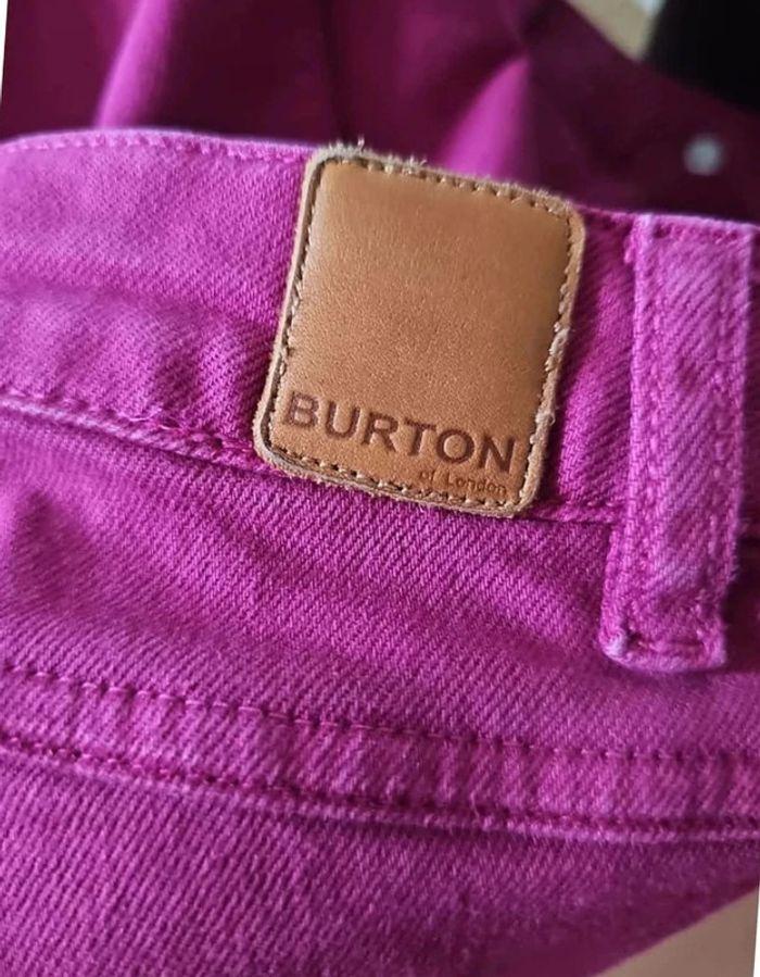 Jeans violet Burton 7/8 eme fermeture eclair chevilles - photo numéro 6