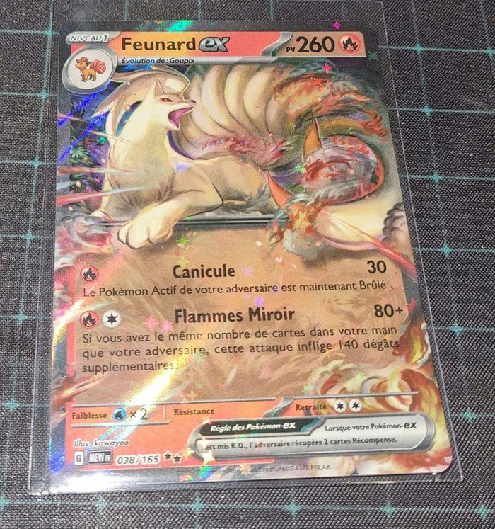 Carte Pokémon Feunard EX 038/165 MEW Ecarlate & Violet Pokémon 151 FR NEUF