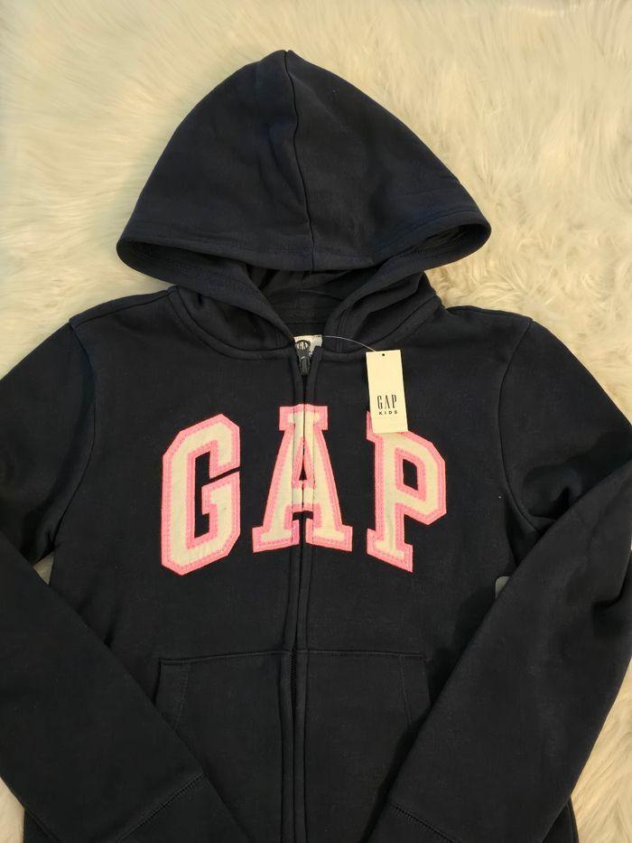 NEUF ( NON PORTÉ) 🩷🩷🩷🤩😍superbe sweat molleton GAP 10 ans fille 🩷🩷🩷 - photo numéro 2