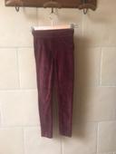 Pantalon velours côtelé  bordeaux 6 ans