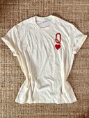 T-shirt imprimé Queen reine de cœur jeu de cartes