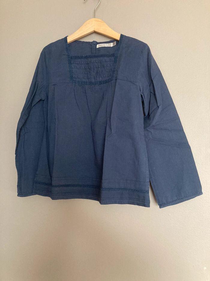 Monoprix C.F.K blouse bleue marine 8 ans - photo numéro 1