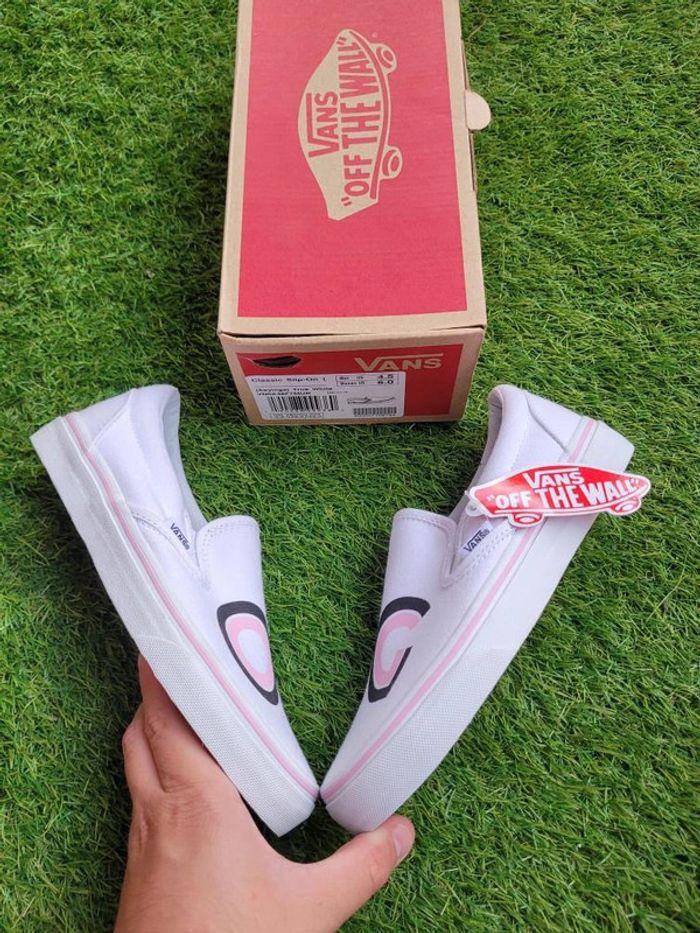 Vans Classic slip on édition OMG White pink black size 36 - photo numéro 1