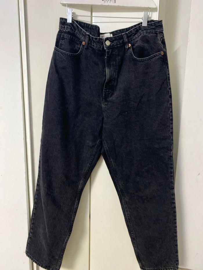 Pantalon jean à jambes larges taille  haute  Zara. Taille 44 - photo numéro 1