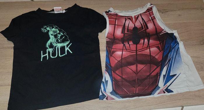 Lot 2 T-shirt marvel - photo numéro 1