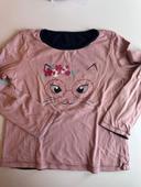 Tee shirt manches longue réversible fille 6 ans