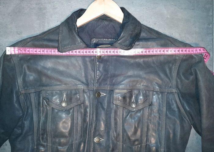 Blouson en cuir doublé vintage Vent couvert taille S - photo numéro 9