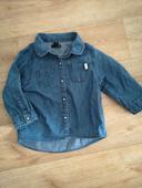 Chemise en jean bébé fille