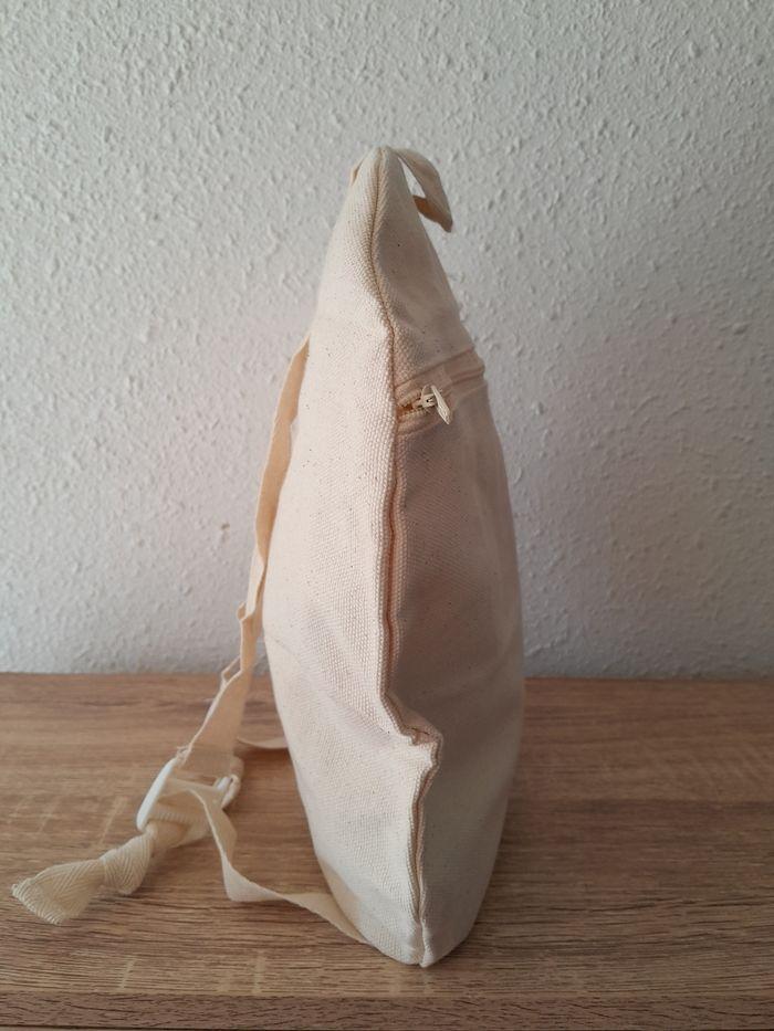 Petit sac écru en coton à personnaliser - photo numéro 2