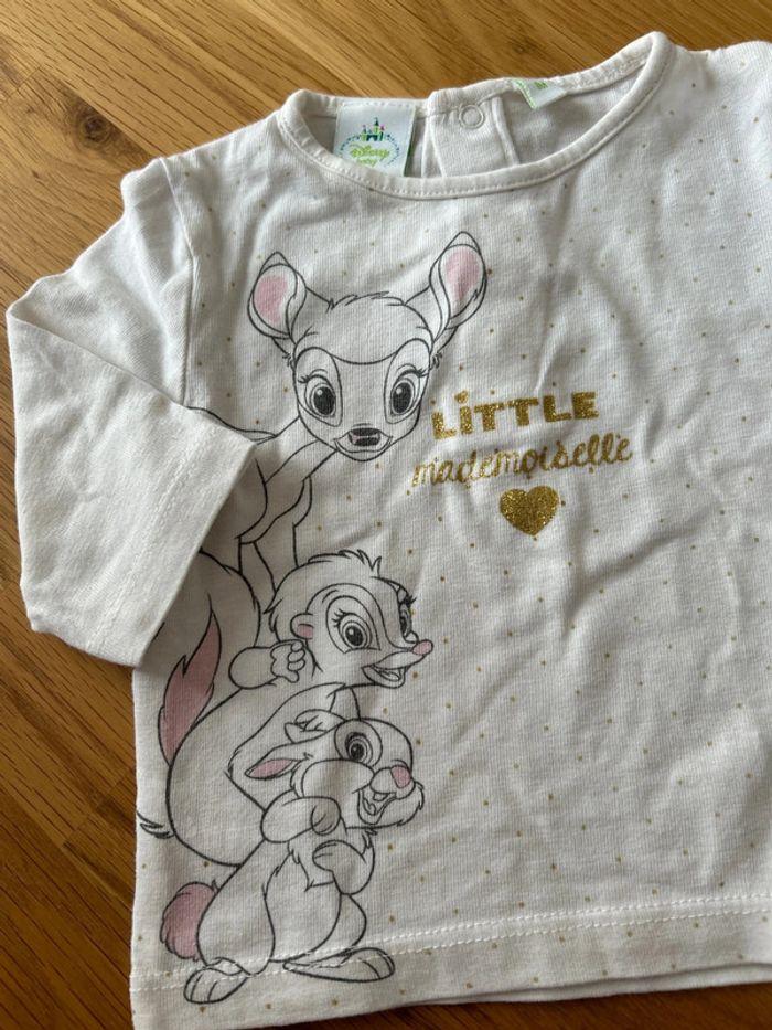 Disney baby - T-shirt manches longues filles Bambi - photo numéro 2