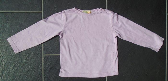 Joli tee-shirt manches longues rose fille 18 mois - photo numéro 1