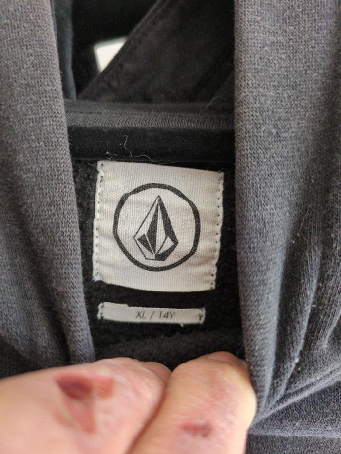 Hoodie sweat capuche noir Volcom 14 ans - photo numéro 7