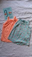 Lot de 2 debardeurs 🌺 Taille 9 mois 🌺 Zeeman