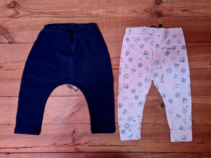 Lot de 2 leggings pour bebe fille - photo numéro 2