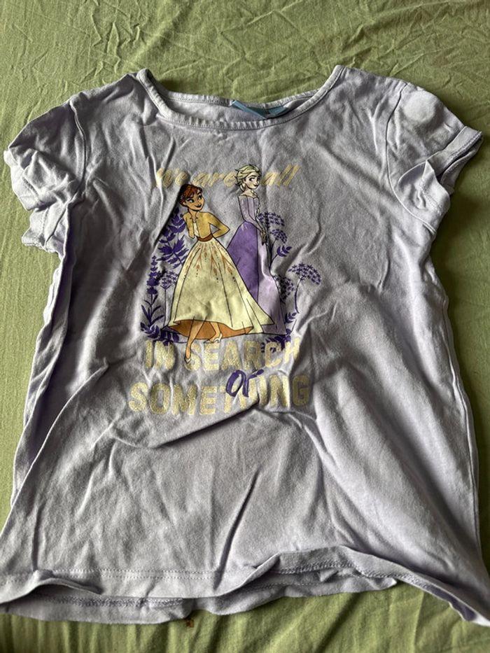 T shirt reine des neiges Disney 6 ans - photo numéro 1