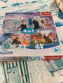 4 puzzles reine des neige